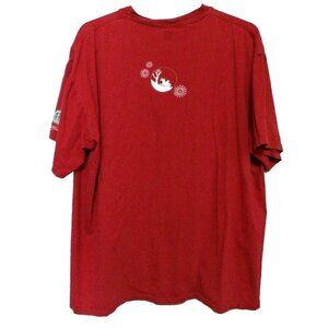 STARBUCKS red winter holiday cotton T shirt size XXL
